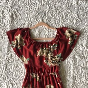 A beautiful, flowy, asymmetrical maxi dress